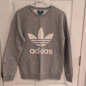 Adidas Gray Sweatshirt with White Logo